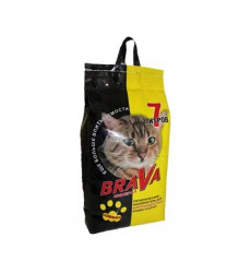 Наполнитель Для Кошачьего Туалета BRAVA (Брава) Минерал Для Короткошерстных Кошек и Котят Минеральный Впитывающий 7л (1*4) 