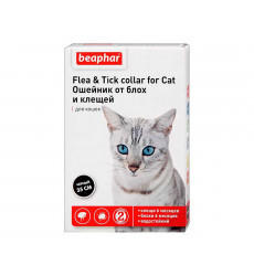 Beaphar (Беафар) Flea & Tick Collar Ошейник От Блох и Клещей Для Кошек Черный 35см 12520