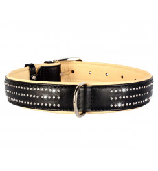 Ошейник Для Собак Средних и Крупных Пород Collar (Коллар) 35мм*50-62см Со Стразами Черный 38821
