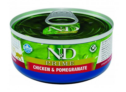 Консервы Для Кошек Farmina (Фармина) Курица и Гранат N&D Prime Chicken & Pomegrante 70г 