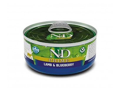 Консервы Для Кошек Farmina (Фармина) Ягненок и Черника N&D Prime Lamb & Blueberry 70г 