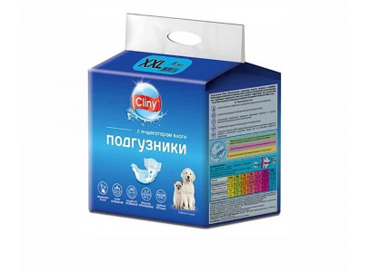 Подгузники Для Собак Cliny (Клини) XXL 25-40кг 6шт К212 