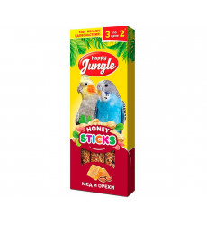 Палочки Для Птиц Happy Jungle Мед Орехи 90г 3шт J203
