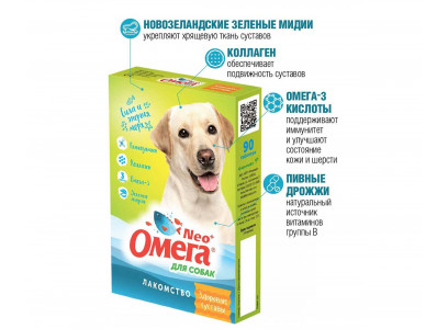 Витамины Для Собак Омега Neo+ Здоровые Суставы Глюкозамин Коллаген 90таб