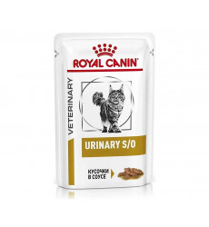 Лечебный Влажный Корм Royal Canin (Роял Канин) Для Кошек При Заболеваниях Дистального Отдела Мочевыделительной Системы Кусочки в Соусе Veterinary Diet Feline Urinary S/O 85г