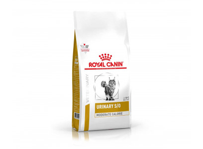 Лечебный Сухой Корм Royal Canin (Роял Канин) Для Кошек При Мочекаменной Болезни (МКБ) с Умеренным Содержанием Энергии Urinary S/O Felin MODERATE CALORIE 400г 