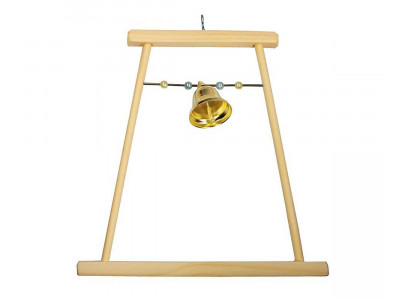 Качели Для Птиц Дарелэнд Деревянные Большие с Бусами 17*0,8*h19,5см Rp8543