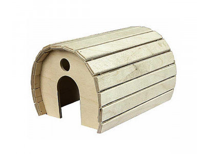 Домик Для Грызунов Дарелэнд Деревянный Полукруглый 15*12*10см Rp8550