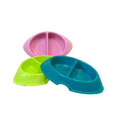 Миска Для Собак и Кошек Овальная Двойная 2*400мл Zooexpress 12004