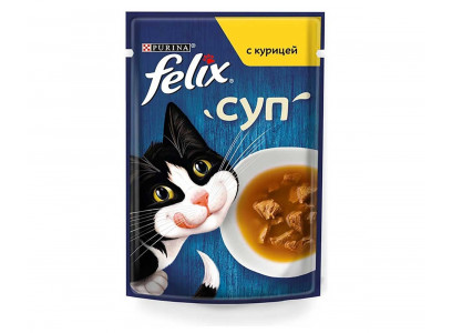 Влажный Корм Felix (Феликс) Для Кошек Суп Курица 48г (1*30) 