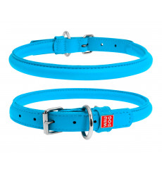 Ошейник Круглый 10*33-41 см Синий Waudog Glamour (Ваудог Гламур) 35052