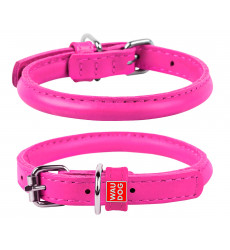 Ошейник Круглый 8*25-33 см Розовый Waudog Glamour (Ваудог Гламур) 22417