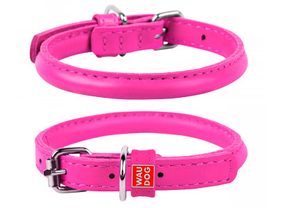 Ошейник Круглый 8*25-33 см Розовый Waudog Glamour (Ваудог Гламур) 22417