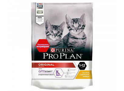 Сухой Корм Pro Plan (ПроПлан) Для Котят Курица Original Kitten OPTIstart 200г 