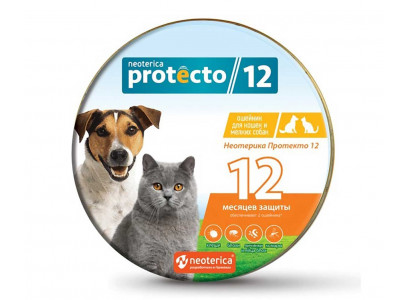 Ошейник От Блох и Клещей Для Кошек и Собак Мелких Пород Neoterica Protecto 40см P306 