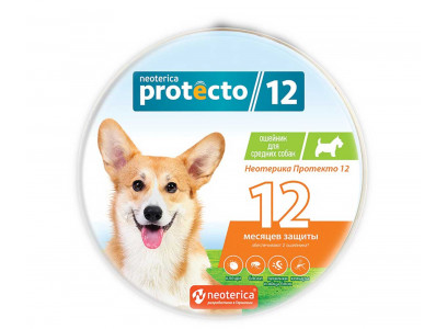 Ошейник От Блох и Клещей Для Собак Средних Пород Neoterica Protecto 65см P307 