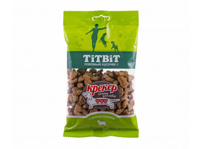 Лакомство Для Собак TiTBiT (Титбит) Крекер с Мясом Ягненка 100г 3854 