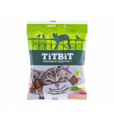 Лакомство Для Кошек TiTBiT (Титбит) Хрустящие Подушечки с Паштетом Из Индейки 30г 3878