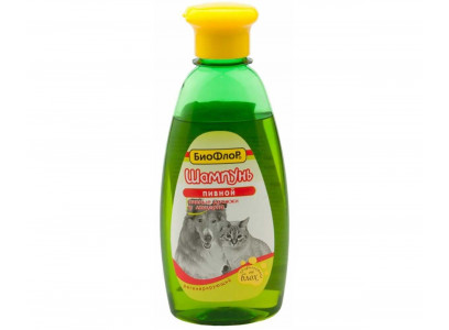 Шампунь Для Собак и Кошек Биофлор Пивной Регенерирующий Эффект 245мл 