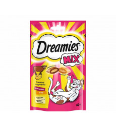 Лакомство Для Кошек Dreamies (Дримс) Лакомые Подушечки Говядина и Сыр 60г (1*6)