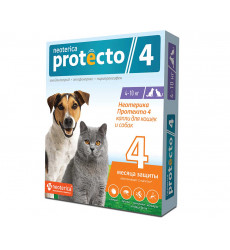 Капли Для Кошек и Собак 4-10кг От Блох Клещей и Комаров Protecto (Протекто) P302 Neoterica
