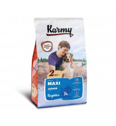 Сухой Корм Karmy (Карми) Для Щенков Крупных Пород Индейка Maxi Junior Turkey 2кг
