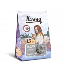 Сухой Корм Karmy (Карми) Для Кошек Британской Породы Индейка British Adult Turkey 1,5кг
