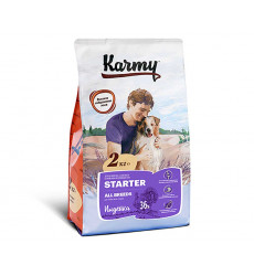 Сухой Корм Karmy (Карми) Для Щенков, Беременных и Кормящих Сук Всех Пород Индейка Starter All Breeds Turkey 2кг (1*6)