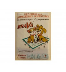 Пеленки BraVa (Брава) Гель Одноразовые  60*40 30шт /12/