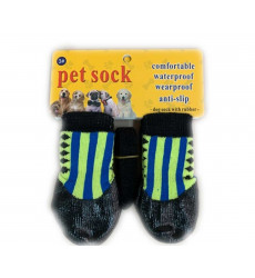 Носки Для Собак Миниатюрных Пород Водоотталкивающие Полоска 1 Салатовый Pet Fashion (Пет Фешн)