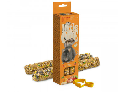 Палочки Для Хомяков Крыс Мышей и Песчанок Little One (Литтл Ван) Фрукты и Орехи 2*60г 
