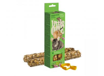 Палочки Для Морских Свинок Кроликов и Шиншилл Little One (Литтл Ван) Луговые Травы 2*55г 