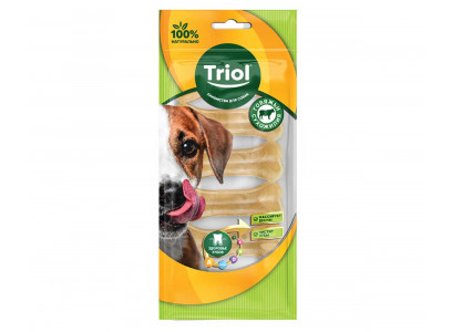 Лакомство Для Собак Мелких Пород Triol (Триол) Кость Из Жил 5см 8-12г 6шт 10151070 