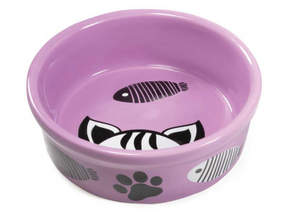 Миска Для Кошек Triol (Триол) Котофей 250мл Керамическая 12,5*4,5см 