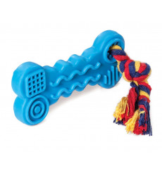 Игрушка Для Собак Triol (Триол) Косточка с Веревкой 9,5*16,5см Ц/Литой Резины 12191142