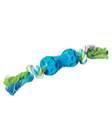 Игрушка Для Собак Triol (Триол) Гантель с Веревкой 10*32см Термопластичной Резины 12191149