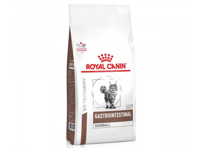 Лечебный Сухой Корм Royal Canin (Роял Канин) Для Кошек При Заболеваниях Желудочно-Кишечного Тракта Для Вывода Шерсти Gastrointestinal Hairball 400г 