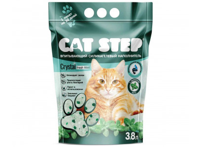 Наполнитель Для Кошачьего Туалета Cat Step (Кэт Степ) Crystal Mint Силикагель 3,8л 20363011 