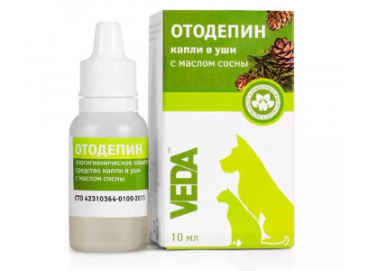 Капли Отодепин Ушные VEDA 10мл 