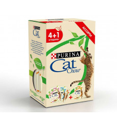 Влажный Корм Cat Chow (Кэт Чау) Для Кошек 85г 4+1 Ассорти АКЦИЯ