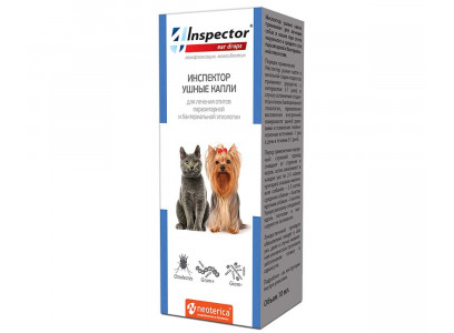 Капли Ушные Для Кошек и Собак Inspector 10мл Neoterica I300 