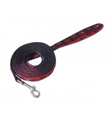 Поводок Для Собак Зооник Капроновая Стропа С Лапками 3м*15мм 11466
