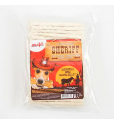 Лакомство Для Собак Brava (Брава) Шериф Sheriff Сыромятная Витая Палочка Белая 5 12,5см 100шт Hp-T-0036bb