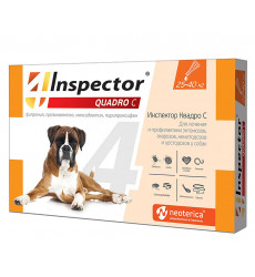 Капли Против Внешних и Внутренних Паразитов Для Собак 25-40кг Inspector Quadro Neoterica I307