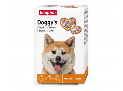 Витамины Для Собак Beaphar (Беафар) Doggys Mix Taurine, Biotin, Protein and Liver Микс 180шт 12568 