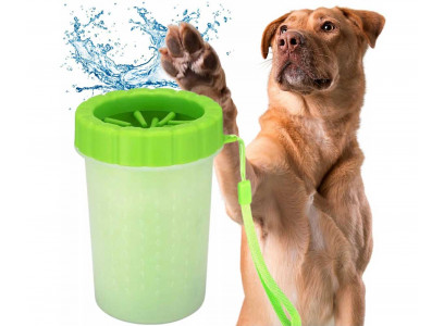 Лапомойка Для Собак Мелких и Средних Пород Уют L 10,2*8,2*14,5см Лм06 Зеленая 