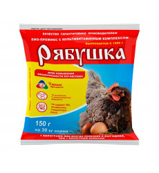 Минеральная Добавка Для Кур Несушек и Домашней Птицы Рябушка 150г