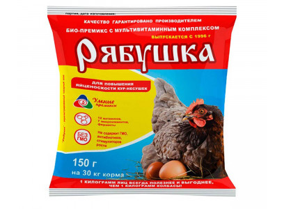 Минеральная Добавка Для Кур Несушек и Домашней Птицы Рябушка 150г 