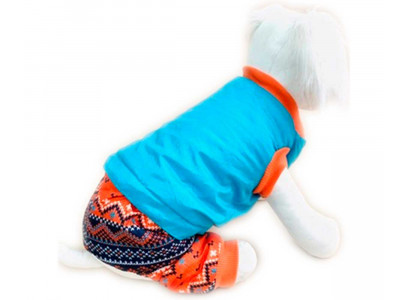 Комбинезон Для Собак Мелких Пород Комби 4 Season L Утепленный Бирюза Pet Fashion (Пет Фешн)
