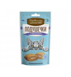Деревенские Лакомства Для Кошек Подушечки С Пюре Из Краба 30г 79207798
